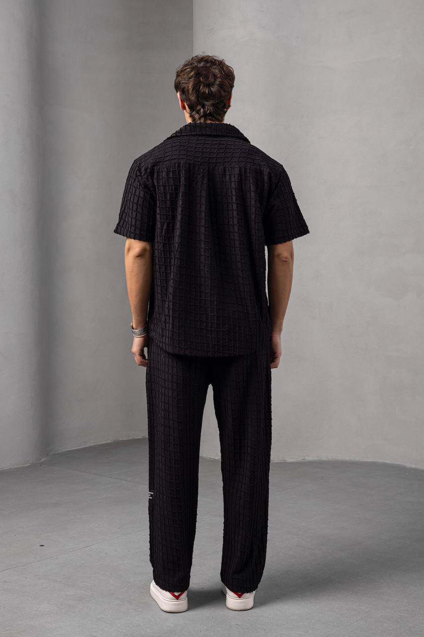 Textured Square Pattern Co-ord Set