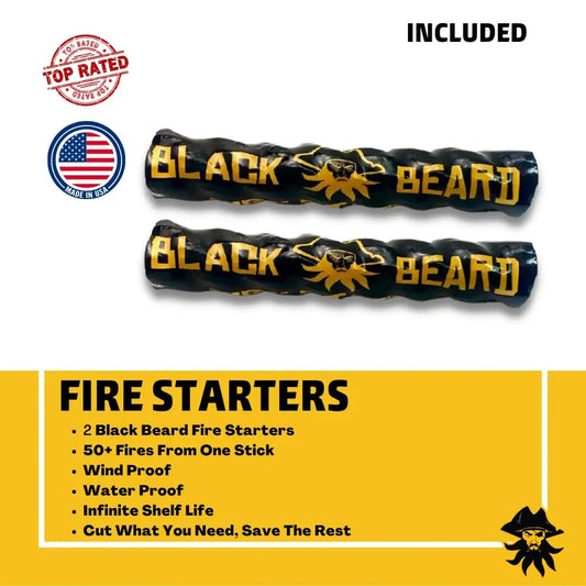 The Hard Times Strong Men | Fire Starter Kit Black Beard Fire Starters