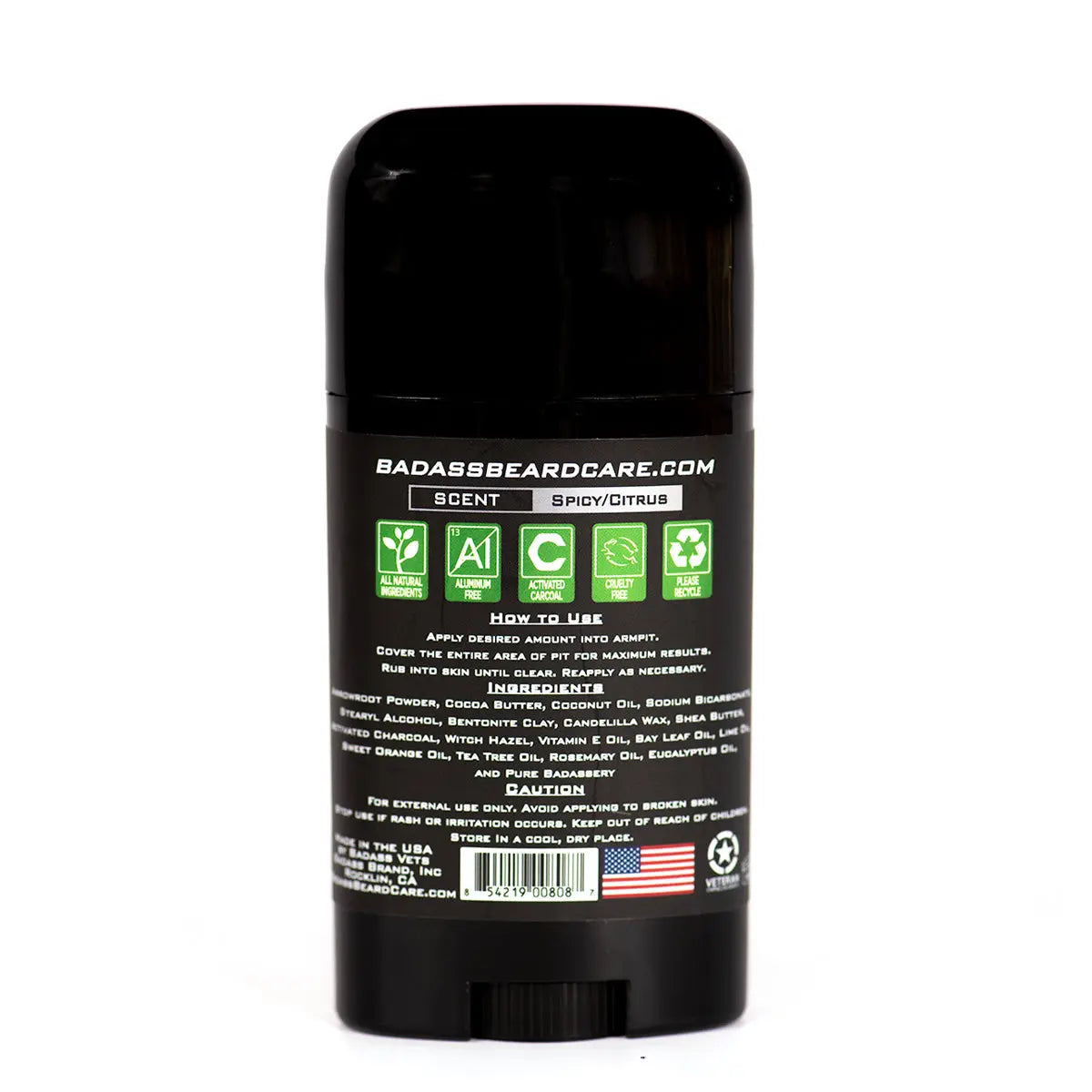 The Pirate Deodorant Stick Badass Beard Care