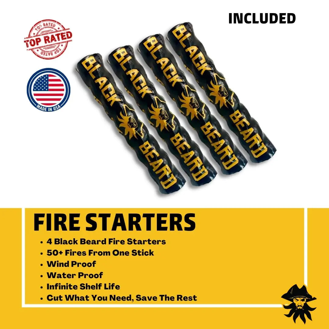 Pirates Plunder - Fire Starter Kit Black Beard Fire Starters