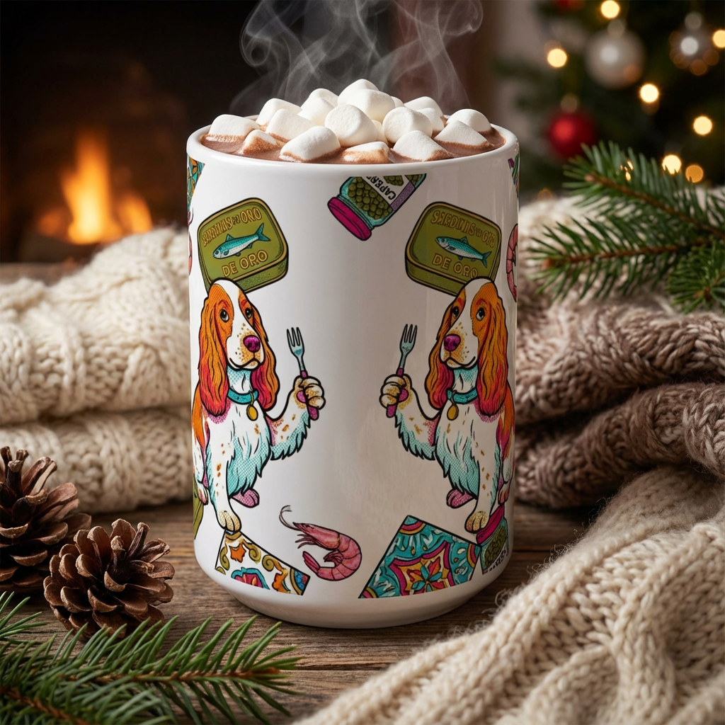 Tinned Fish Pups - Caper & Dill Delight 15oz Mug