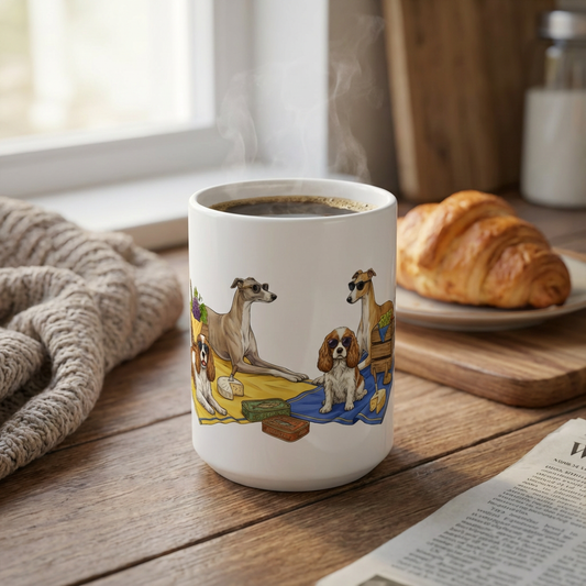 Tinned Fish Pups - European Summer Spread 15oz Mug