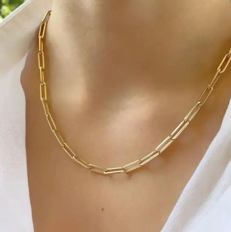 VELORE GOLD - Paperclip Necklace 18, 20, 22, 24 & 26 inches Mack & Rex