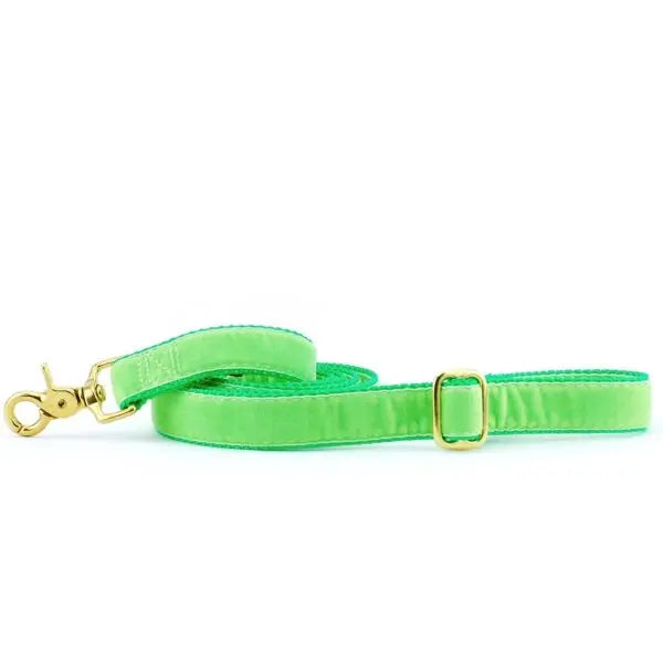 Lime Green Velvet Dog Leash 2 Hounds Design
