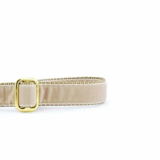 Tan Velvet Dog Leash 2 Hounds Design