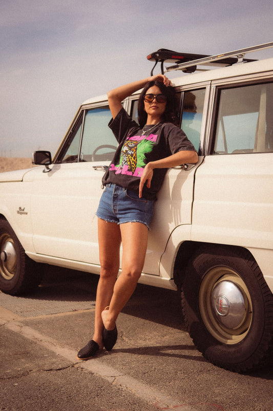 Jungle Jaguar Tee // PINK
