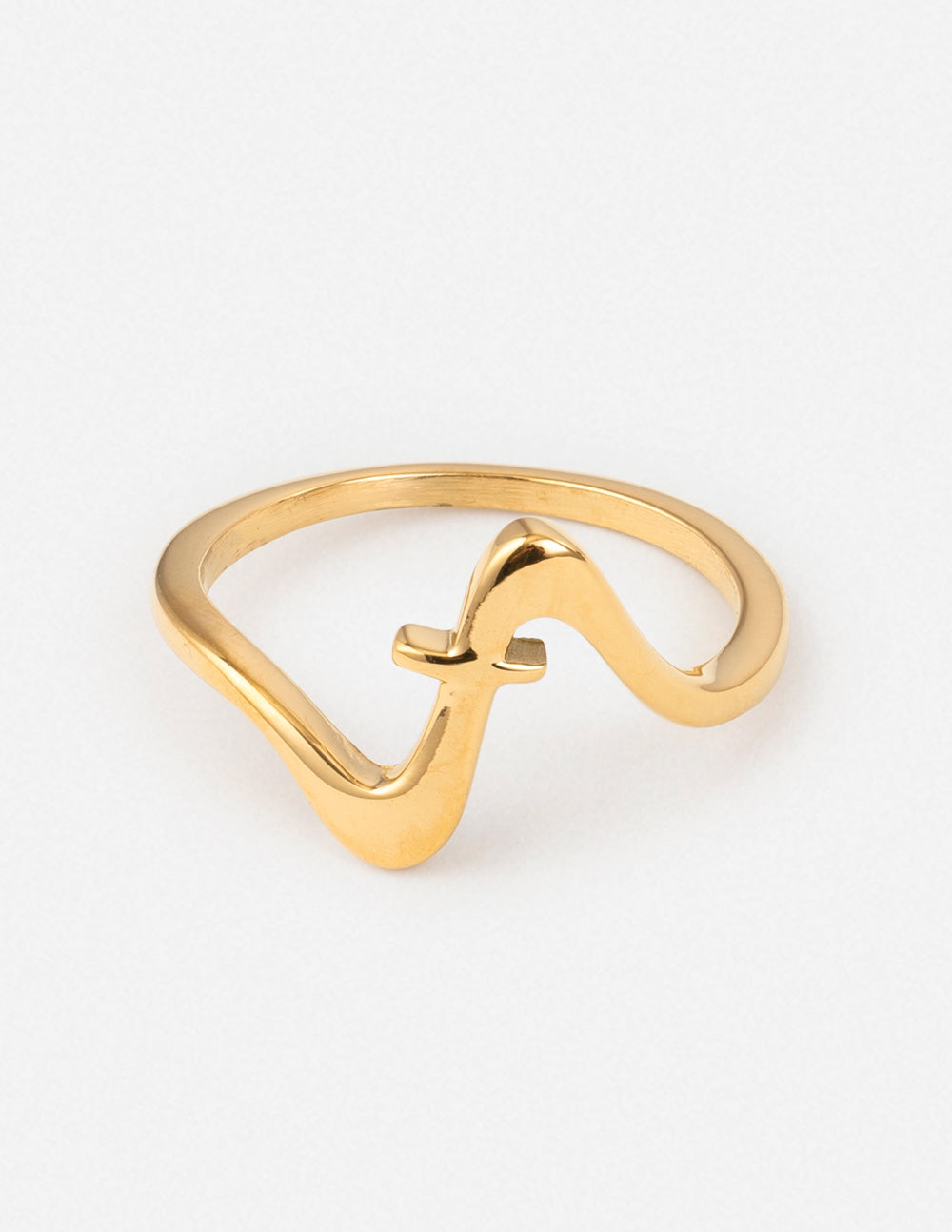 Wavy Cross Ring