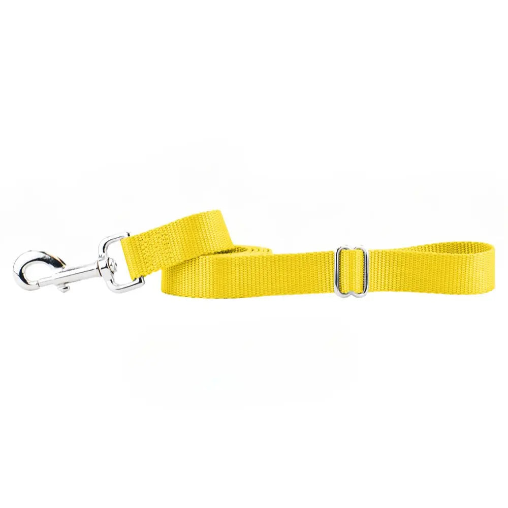 Yellow Nylon Dog Leash 2 Hounds Design