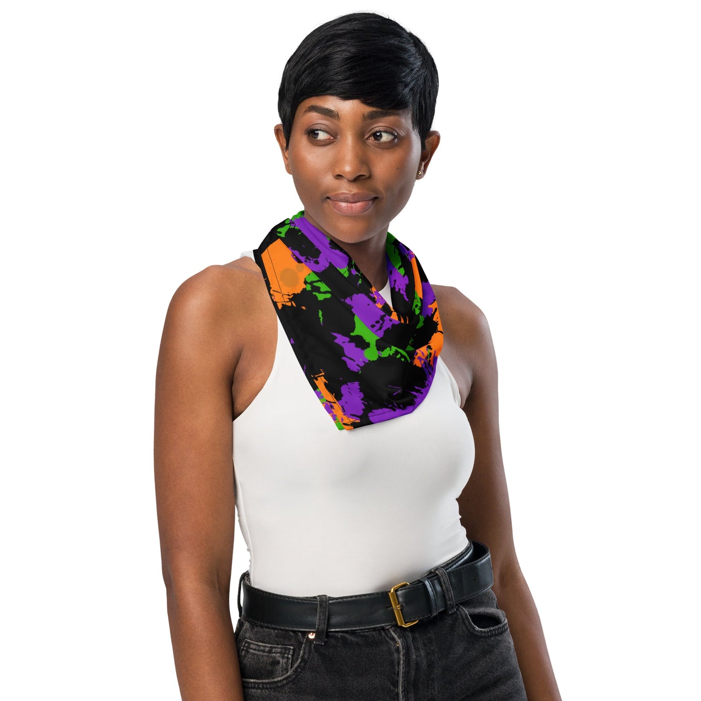 Witch's Paint Splatter Rave Bandana