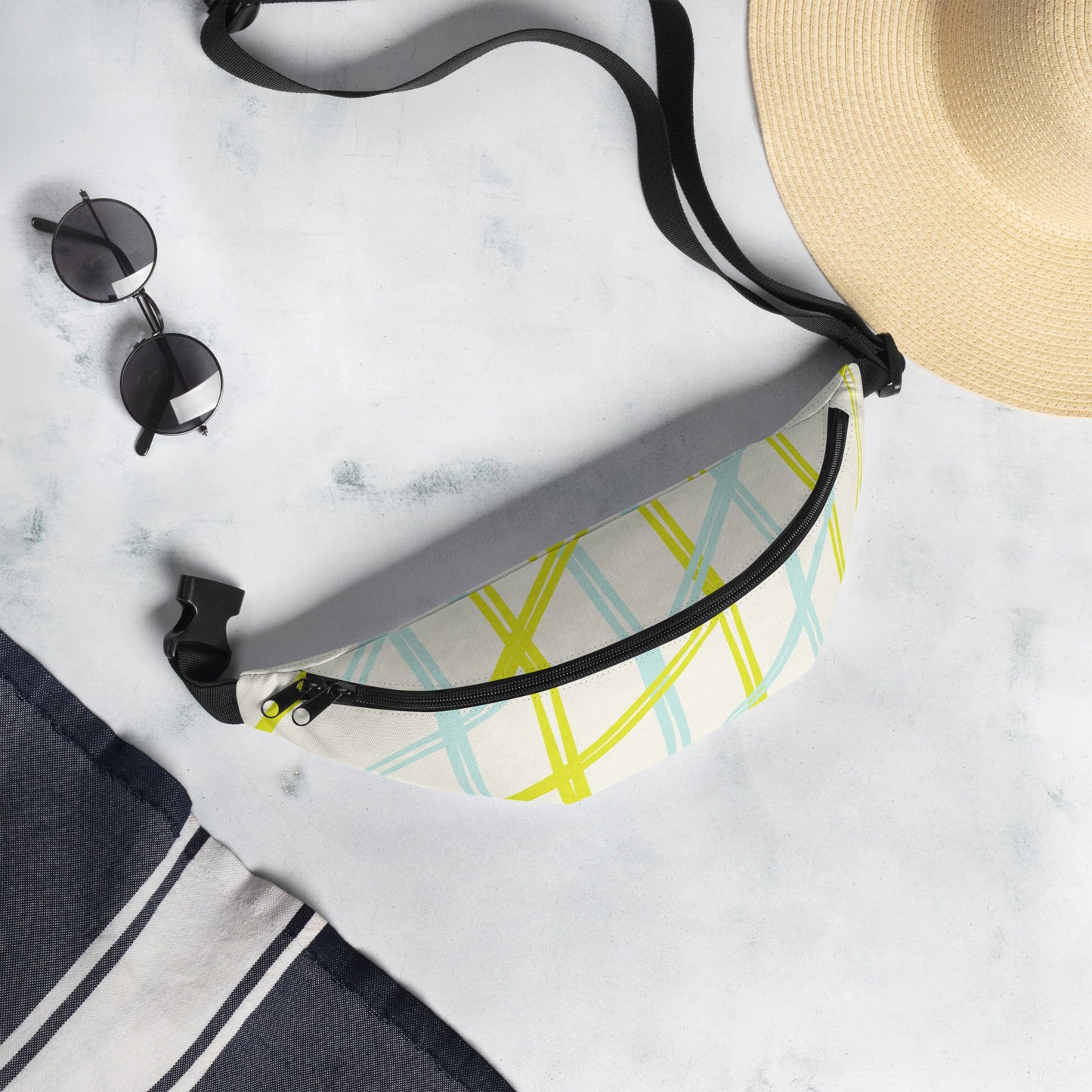 Sebastian & Clementine Neon Lines Fanny Pack