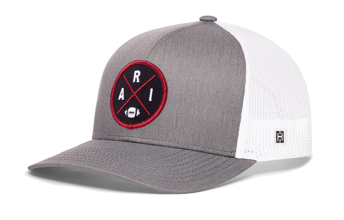 Arizona Trucker Hat | Black PHX X Football Snapback