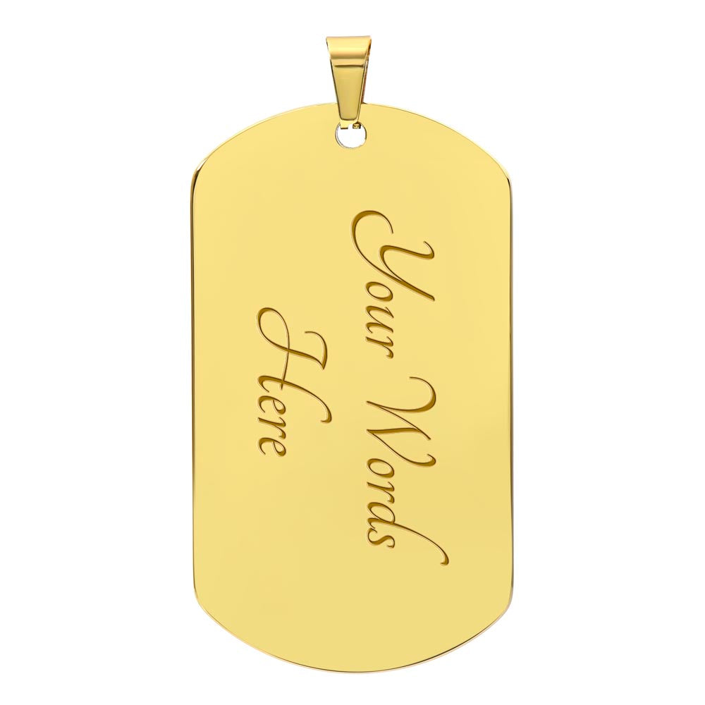 Veteran Dad Hero Luxury Dog Tag Necklace – Heroes Come Home Military Tribute Gift