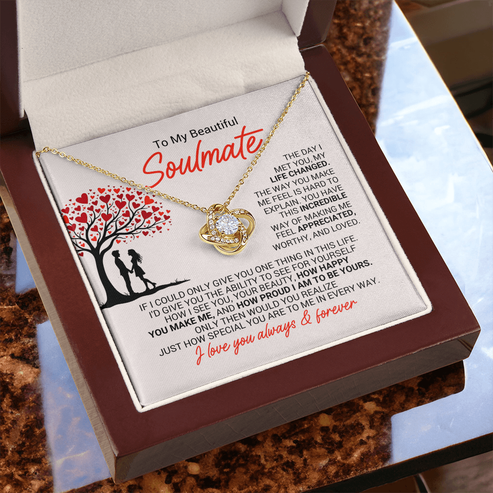 Forever Intertwined Love Knot Necklace – A Symbol of Endless Love & Devotion