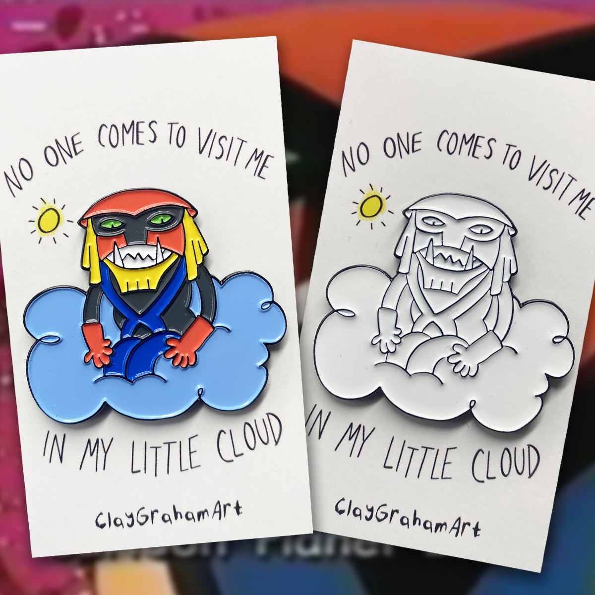 In My Little Cloud 1.75" soft enamel pin