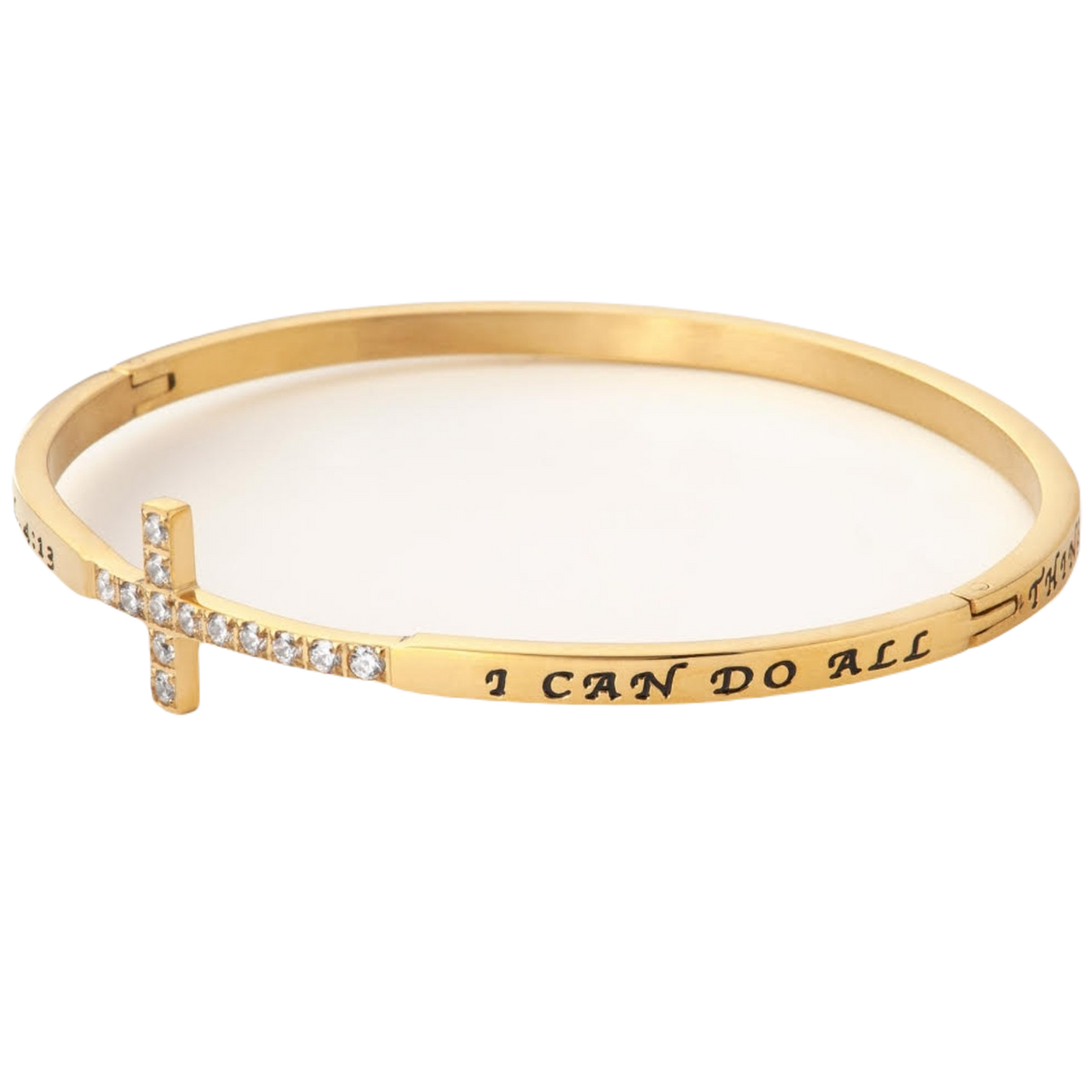 Cross Bangle Bracelet