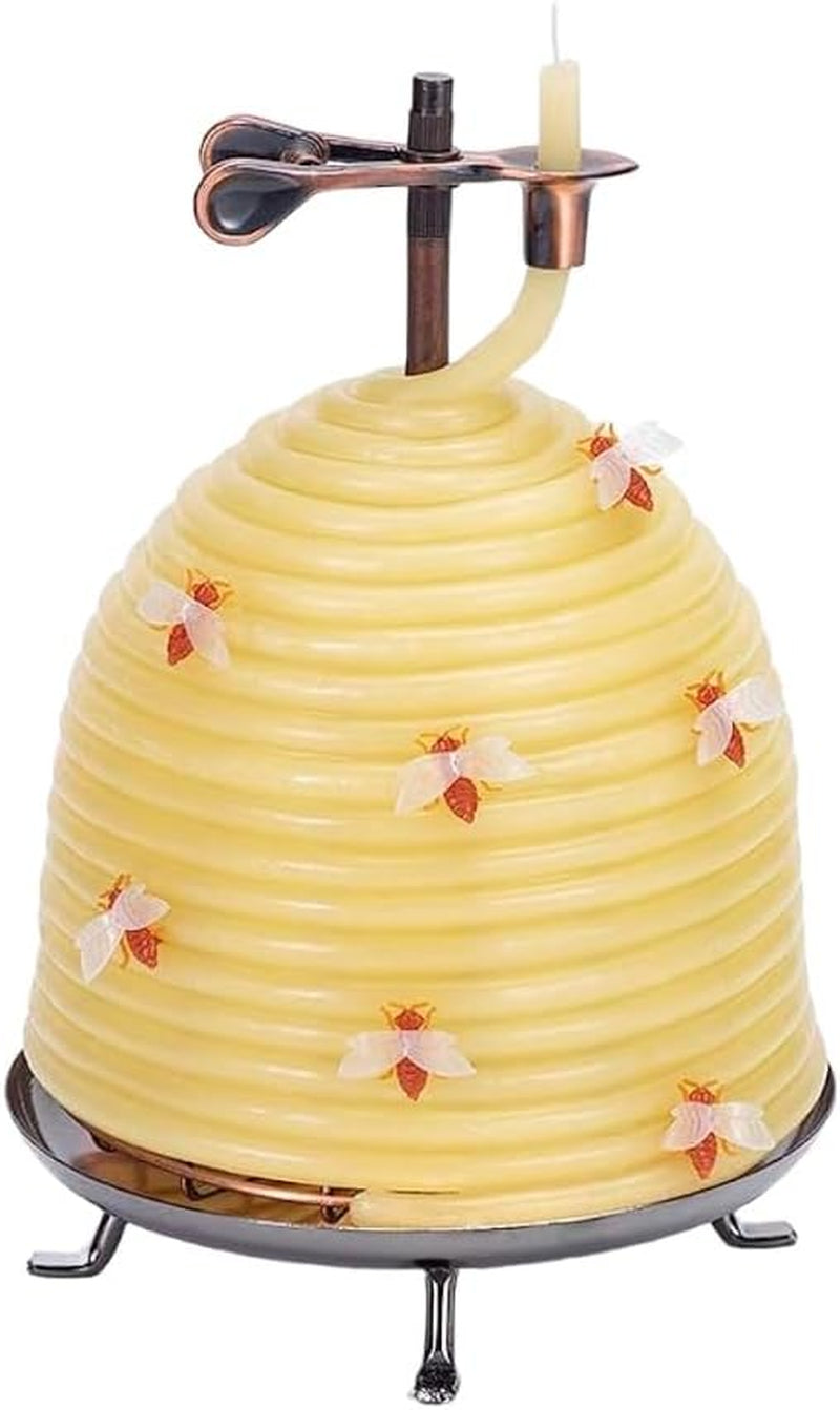 All-Natural Beeswax Candle — Up to 120 Hours of Brilliant, Clean Light