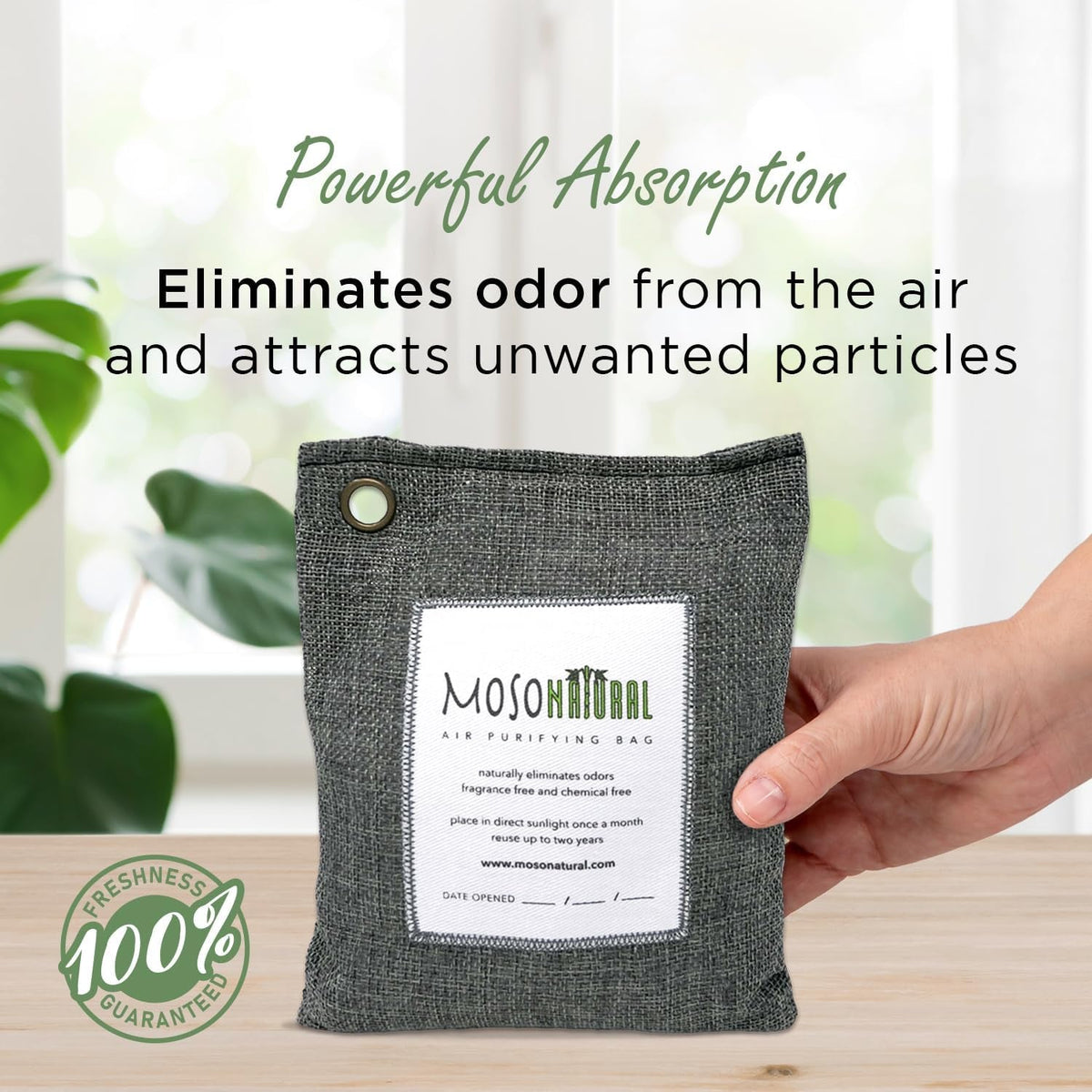 šæ Moso Natural Bamboo Charcoal Air Purifying Bag ā Odor Eliminator & Closet Deodorizer