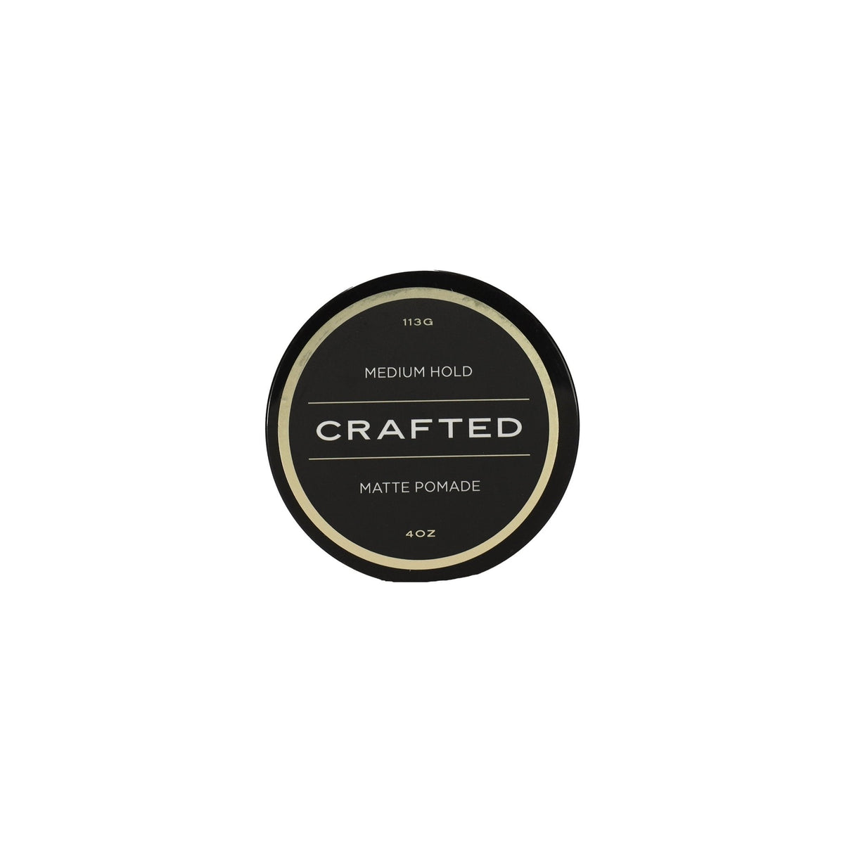 CRAFTED Matte Pomade – Lightweight Hold, Natural Matte Finish – 4oz