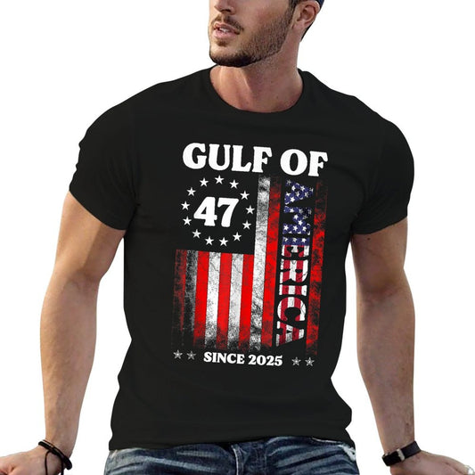 Gulf of USA America Funny Vintage USA Flag Classic T-Shirt