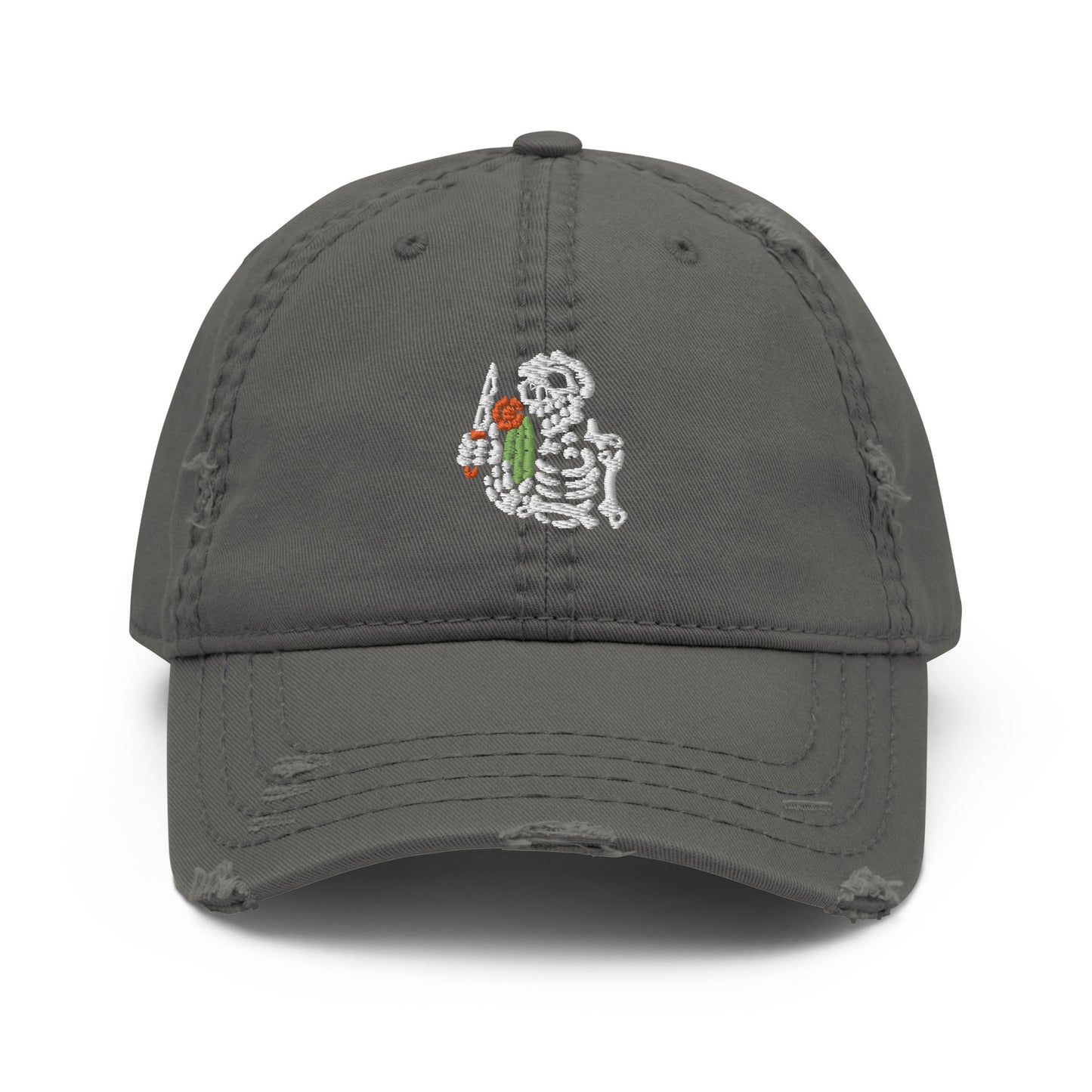 Lost Tag Skeleton Distressed Dad Hat