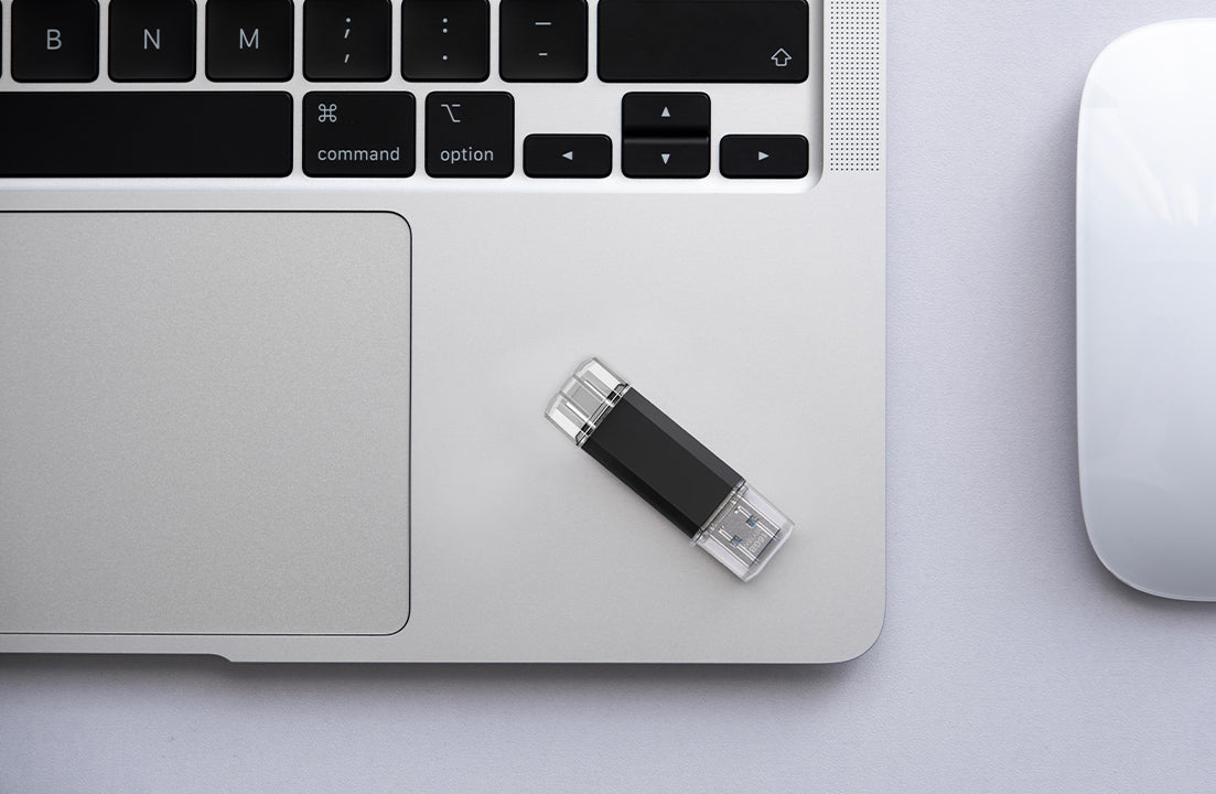 Unprinted Dual KO II Flash Drive