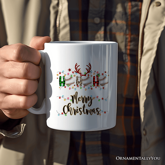 Baseball Gift Mug – Buffalo Plaid Christmas Edition: Customized