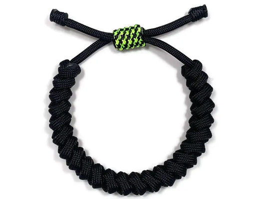 Engineered Jet Black and Electric Rope Bracelet Engineered