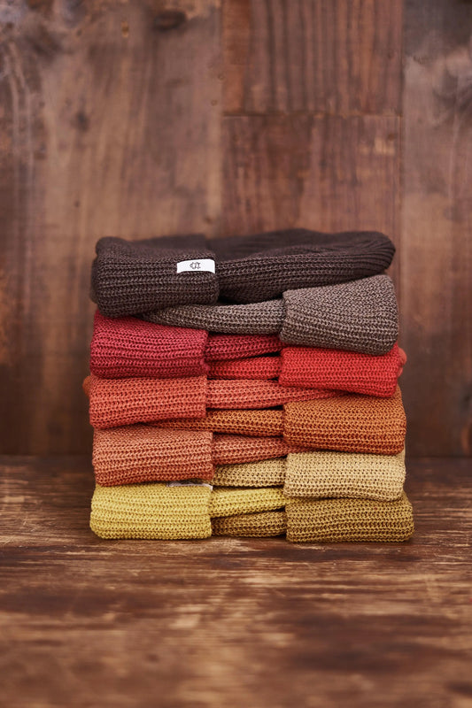 Coffee Upcycled Cotton Watchcap UPSTATE STOCK