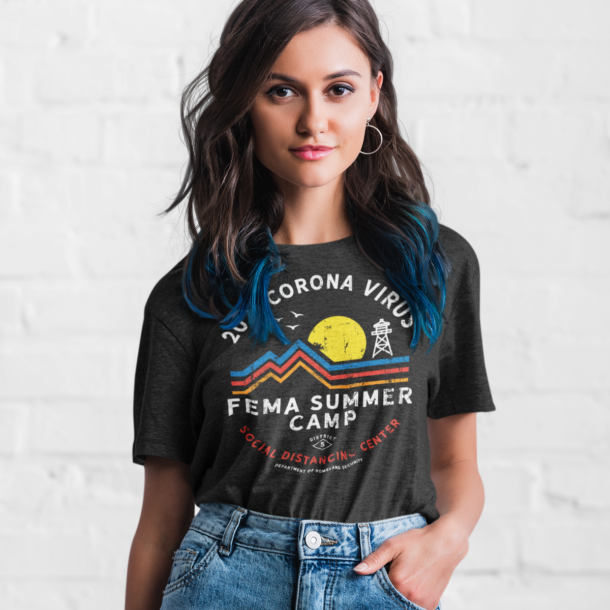 2021 Corona Virus FEMA Summer Camp T-Shirt