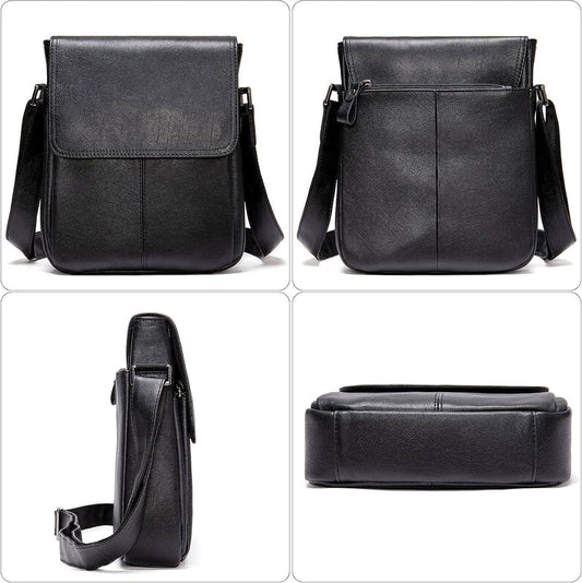 Men’s Leather Sling Bag – Professional Commute