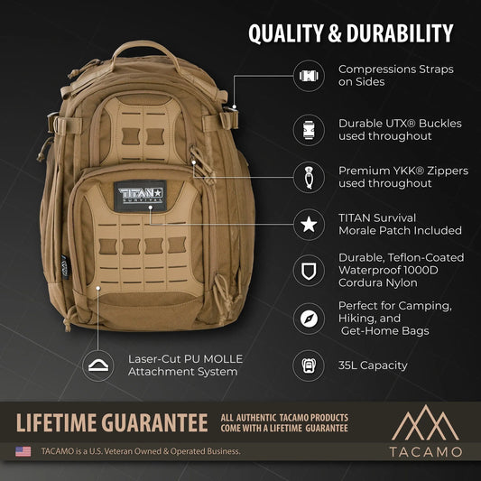 GH35 35L 24-Hour Tactical Backpack TITAN Survival