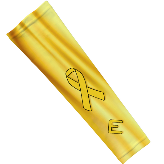 Gold Ribbon Arm Sleeve Elite Athletic Gear