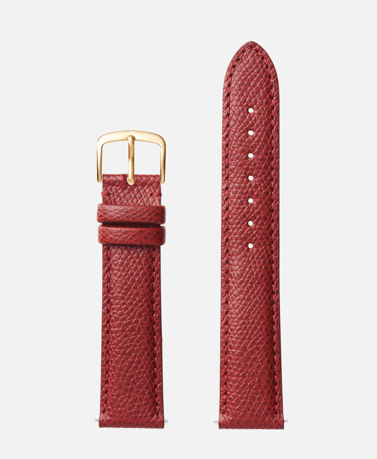 Burgundy Genuine Epsom Leather | h2045