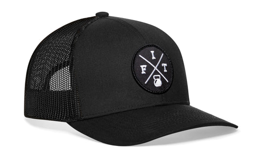 FIT Trucker Hat | Black Fitness Snapback