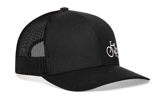 Bicycle Trucker Hat | Black Outdoors Snapback