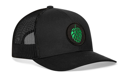Hops Trucker Hat | Black Beer Snapback