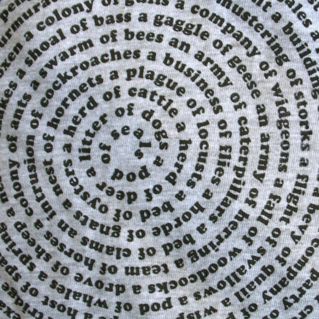 Animal Collective Group Nouns List Kids Track T-Shirt
