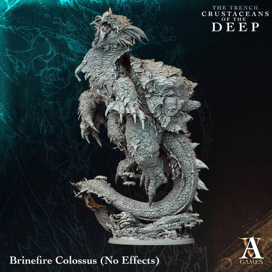 3D Printed Brinefire Colossus by Archvillain Games