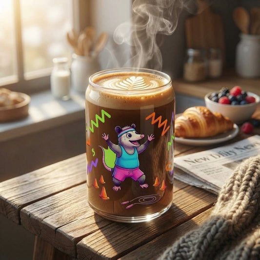 Neon Aerobics Possums - Possum Power Hour - 15oz Mug