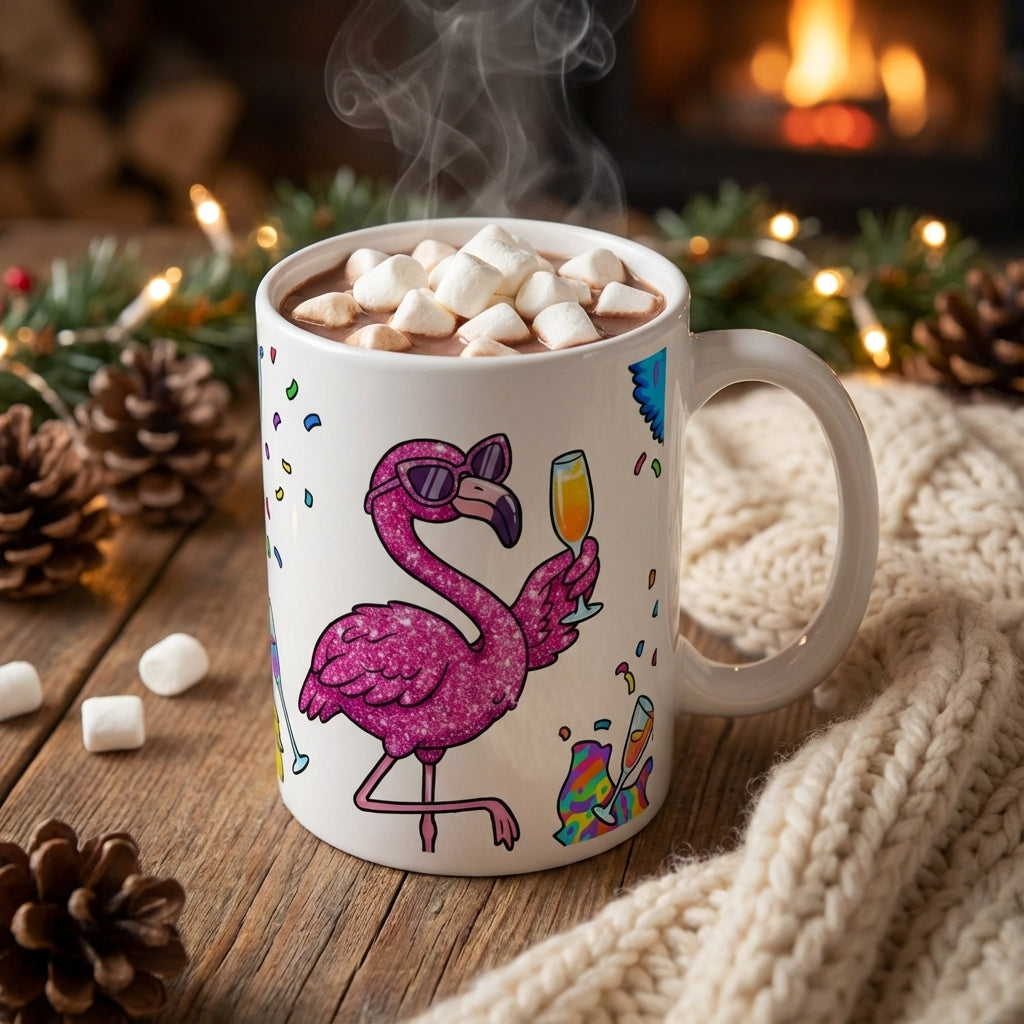 Drag Brunch Flamingos - Glitter Shower - 15oz Mug
