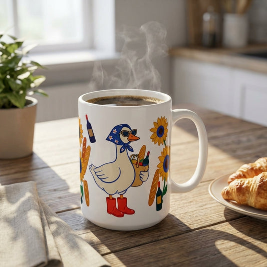 Silly Goose Social - Sunday Stroll Goose - 15oz Mug