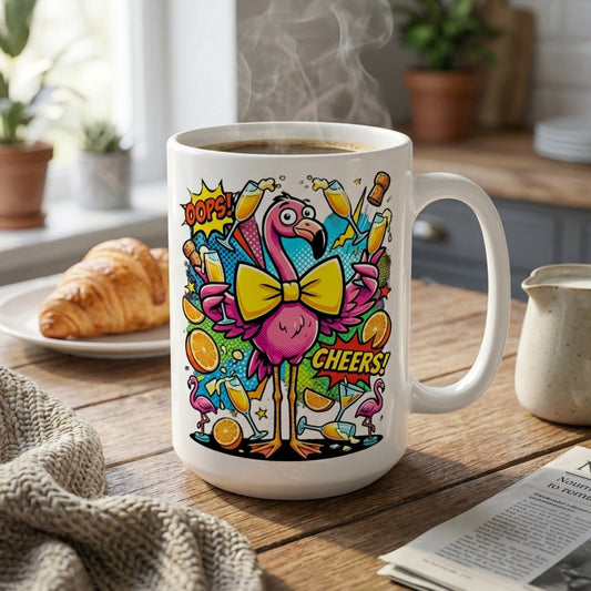 Drag Brunch Flamingos - Mimosa Mayhem - 15oz Mug