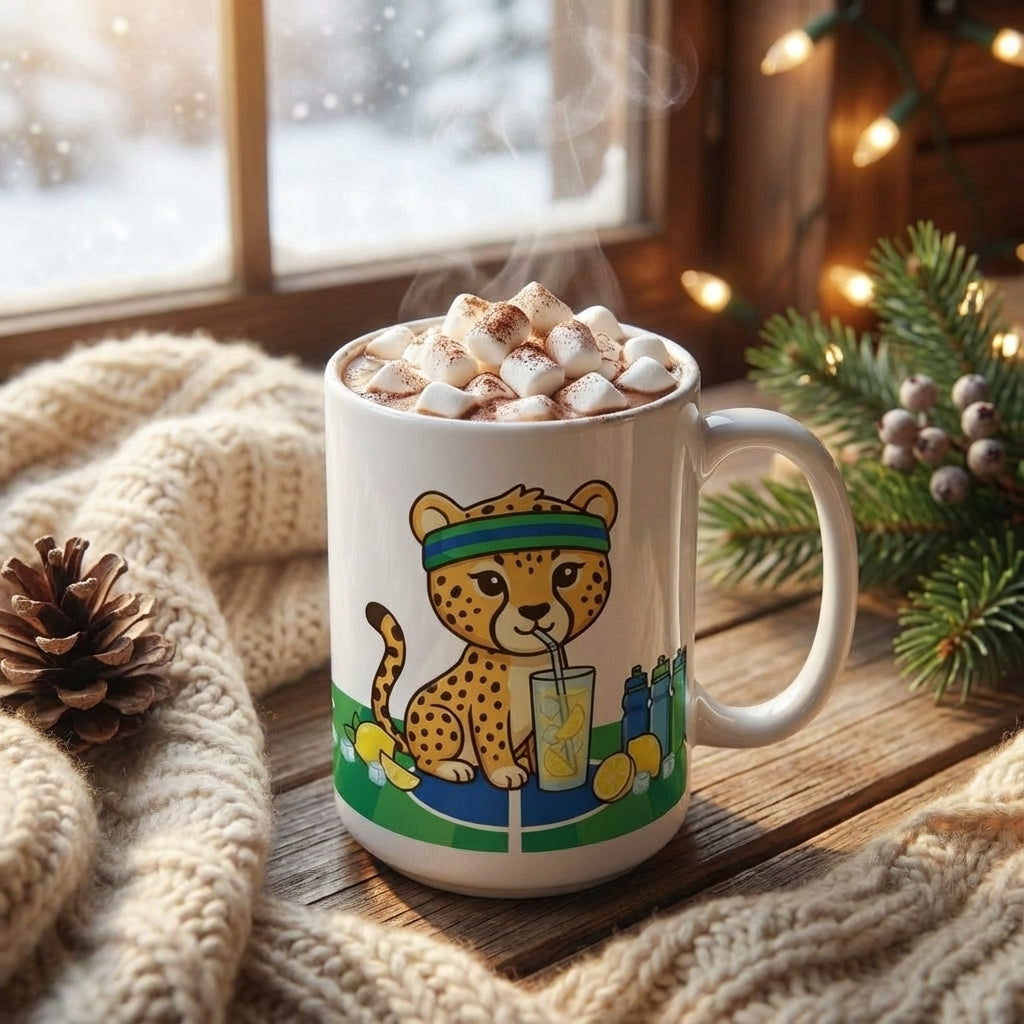 Racquet Club Cheetahs - Hydration Station - 15oz Mug