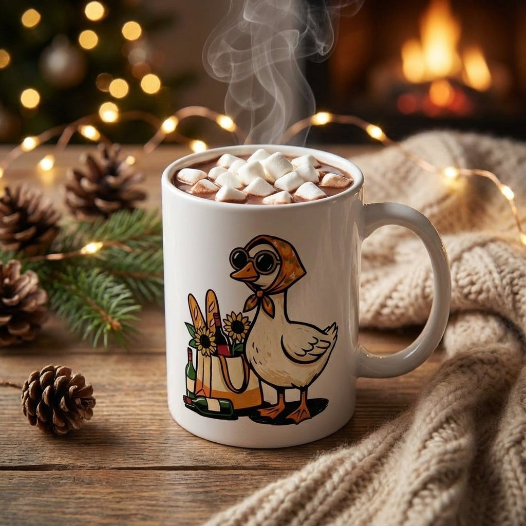 Silly Goose Social - Kerchiefed Cutie - 15oz Mug