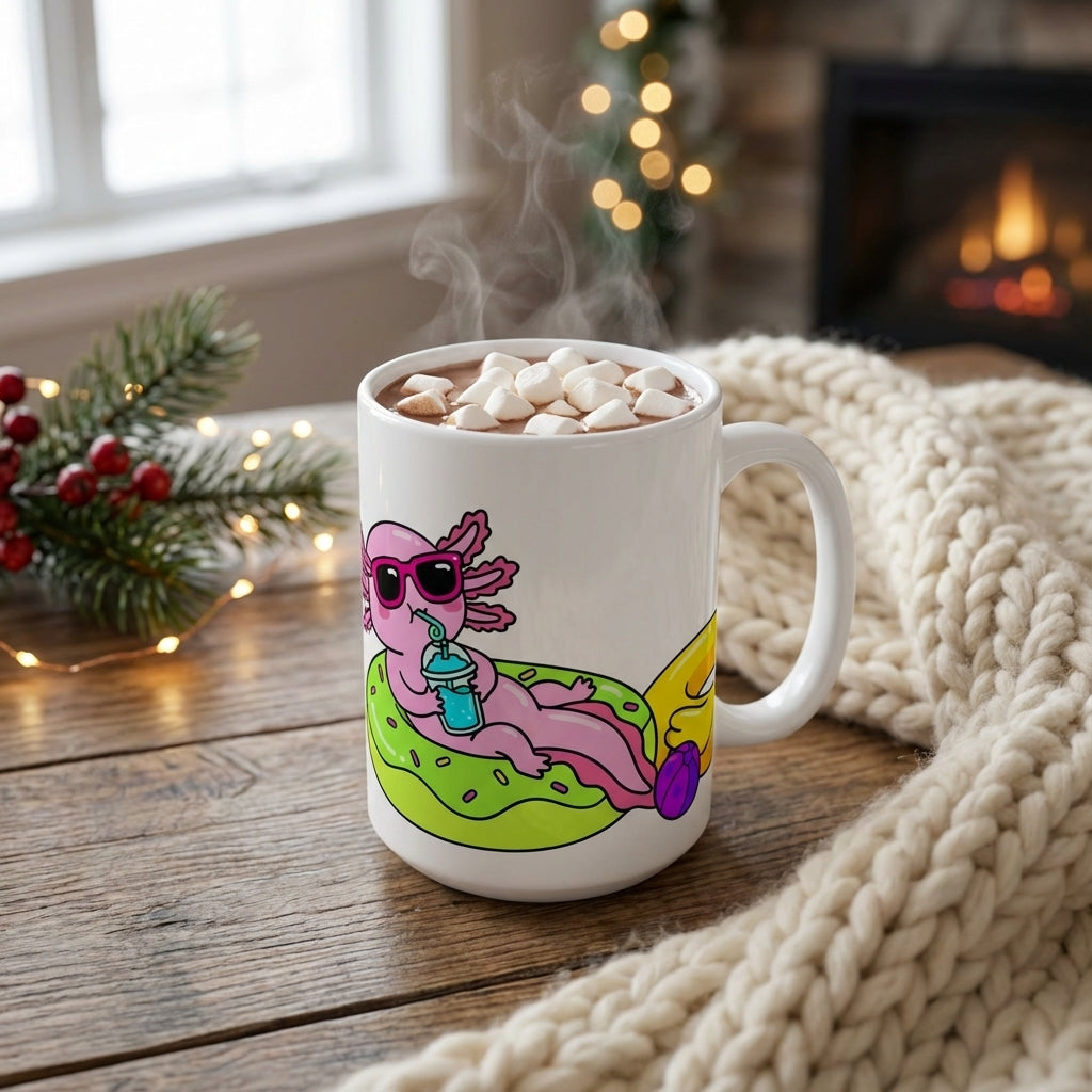 Pool Party Axolotls - Axolotl Slushie Sip - 15oz Mug