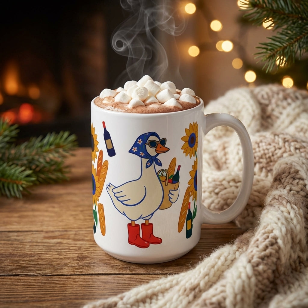 Silly Goose Social - Sunday Stroll Goose - 15oz Mug