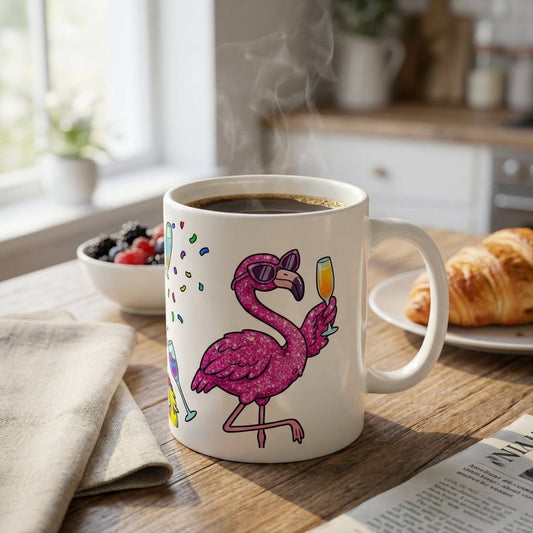 Drag Brunch Flamingos - Glitter Shower - 15oz Mug