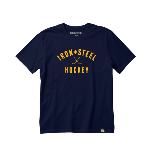 Iron + Steel Hockey Sticks T-Shirt