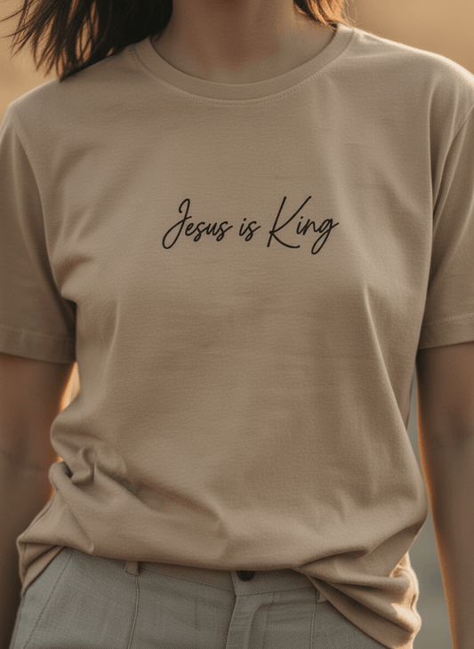 Jesus is King 1 Unisex Garment-Dyed Tee
