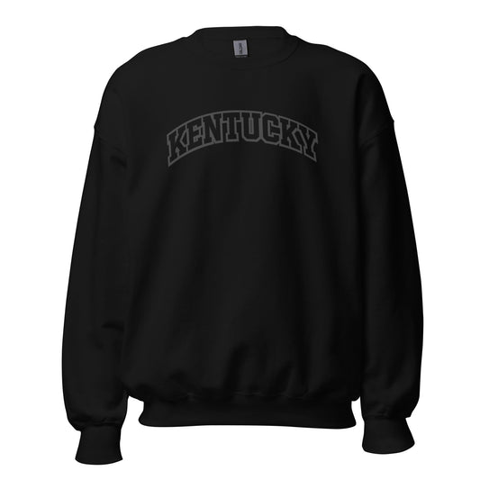 Kentucky Arched Sweatshirt | Thick Outline Block Letter Design | Basic